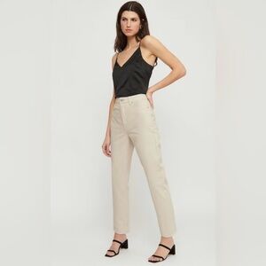 5 for $25 // Dynamite Gisele beige cream straight jeans size 28
